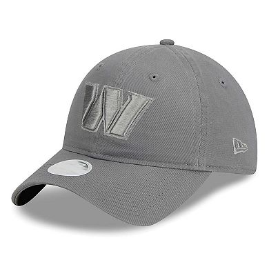 Women's New Era Gray Washington Commanders Color Pack 9TWENTY Adjustable Hat