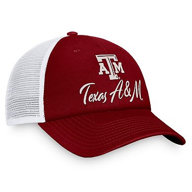 Women's Top of the World Maroon/White Texas A&M Aggies Charm Trucker Adjustable Hat