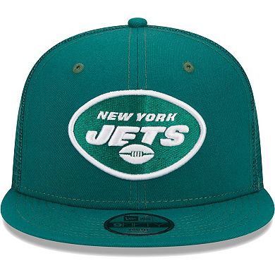Youth New Era Green New York Jets  Main Trucker 9FIFTY Snapback Hat