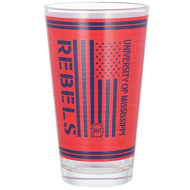 Ole Miss Rebels 16oz. OHT Military Appreciation Pint Glass