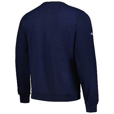 Men's Stitches  Navy Milwaukee Brewers Pullover Sweatshirt