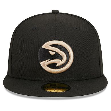 Men's New Era  Black Atlanta Hawks 2023/24 City Edition Alternate 59FIFTY Fitted Hat