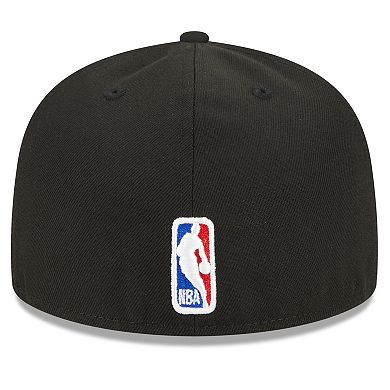 Men's New Era  Black Atlanta Hawks 2023/24 City Edition Alternate 59FIFTY Fitted Hat