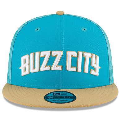 Men's New Era  Turquoise/Gold Charlotte Hornets 2023/24 City Edition 9FIFTY Snapback Adjustable Hat