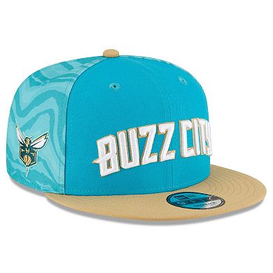 Men's New Era  Turquoise/Gold Charlotte Hornets 2023/24 City Edition 9FIFTY Snapback Adjustable Hat