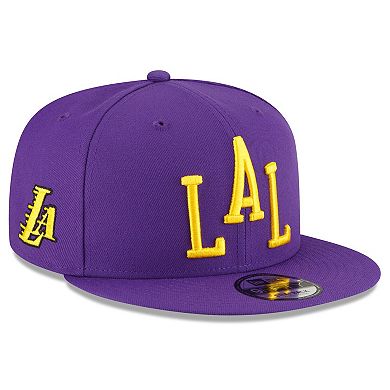 Men's New Era  Purple Los Angeles Lakers 2023/24 City Edition Alternate 9FIFTY Snapback Adjustable Hat