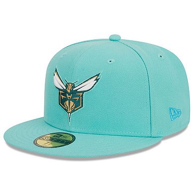 Men's New Era  Turquoise Charlotte Hornets 2023/24 City Edition Alternate 59FIFTY Fitted Hat