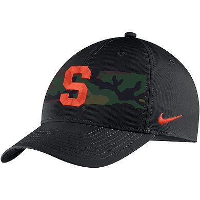 Men's Nike Black Syracuse Orange Military Pack Camo Legacy91 Adjustable Hat