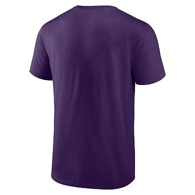 Men's Fanatics Branded Purple Baltimore Ravens Big & Tall Arc and Pill T-Shirt