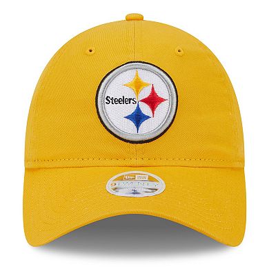 Women's New Era Gold Pittsburgh Steelers Main Core Classic 2.0 9TWENTY Adjustable Hat
