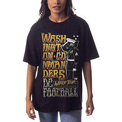 Unisex The Wild Collective Black Washington Commanders Tour Band T-Shirt