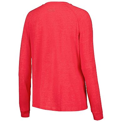 Women's Concepts Sport Black/Red Atlanta Falcons Raglan Long Sleeve T-Shirt & Shorts Lounge Set