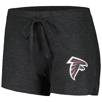 Women's Concepts Sport Black/Red Atlanta Falcons Raglan Long Sleeve T-Shirt & Shorts Lounge Set