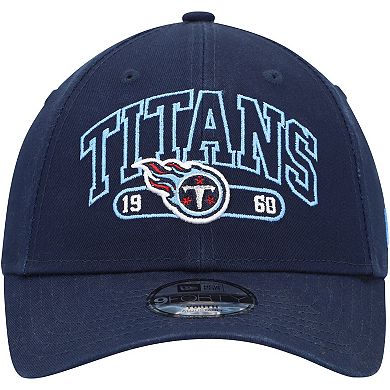 Youth New Era Navy Tennessee Titans Outline 9FORTY Adjustable Hat
