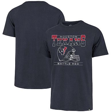 Men's '47 Navy Houston Texans Time Lock Franklin T-Shirt