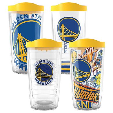 Tervis Golden State Warriors Four-Pack 16oz. Classic Tumbler Set