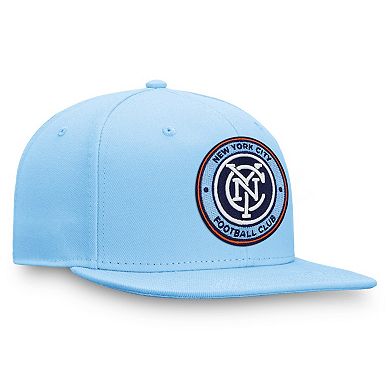 Men's Fanatics Branded Blue New York City FC Emblem Snapback Hat