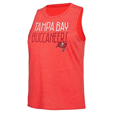 Women's Concepts Sport Black/Red Tampa Bay Buccaneers Muscle Tank Top & Pants Lounge Set