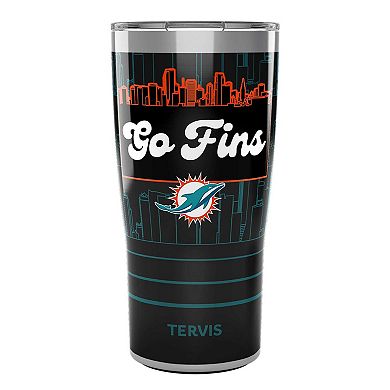 Tervis Miami Dolphins 20oz Slogan Stainless Steel Tumbler