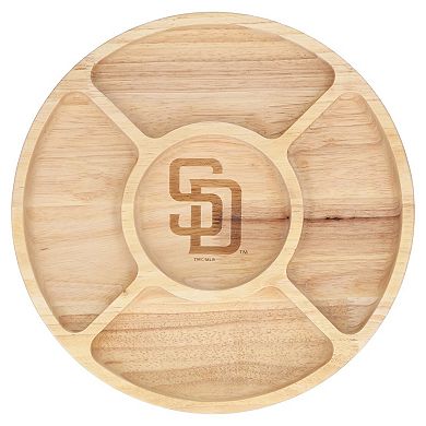 The Memory Company San Diego Padres Wood Chip & Dip Serving Tray