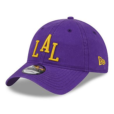 Men's New Era  Purple Los Angeles Lakers 2023/24 City Edition 9TWENTY Adjustable Hat