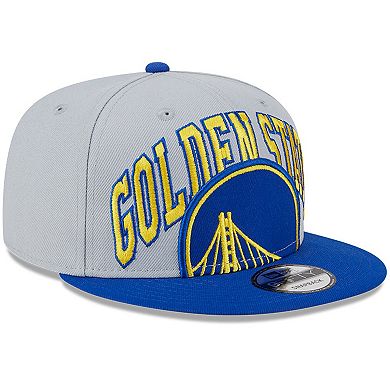 Men's New Era Gray/Royal Golden State Warriors Tip-Off Two-Tone 9FIFTY Snapback Hat