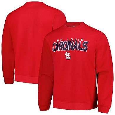 Men's Stitches  Red St. Louis Cardinals Pullover Sweatshirt