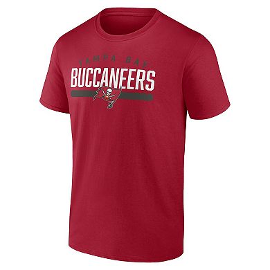 Men's Fanatics Branded Red Tampa Bay Buccaneers Arc and Pill T-Shirt