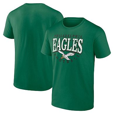 Men's Fanatics Branded Kelly Green Philadelphia Eagles Big & Tall Throwback T-Shirt