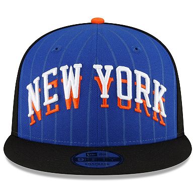 Men's New Era  Blue/Black New York Knicks 2023/24 City Edition 9FIFTY Snapback Adjustable Hat