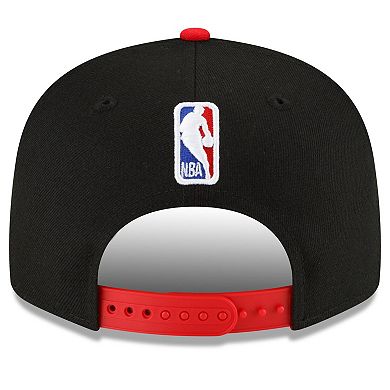 Men's New Era  Black/Red Miami Heat 2023/24 City Edition 9FIFTY Snapback Adjustable Hat