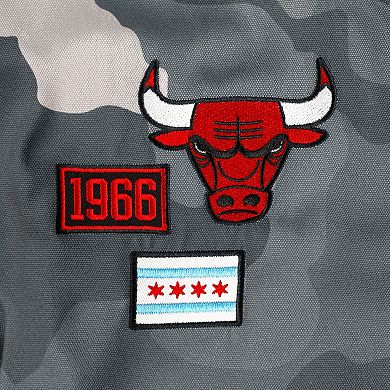 Unisex The Wild Collective Gray Chicago Bulls 2023/24 City Edition Camo Bomber Full-Zip Jacket