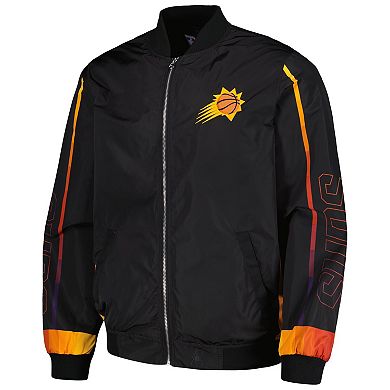 Men's JH Design  Black Phoenix Suns Full-Zip Bomber Jacket