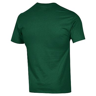 Men's Champion Green Michigan State Spartans Basketball Icon T-Shirt