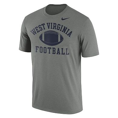 Men's Nike Heather Gray West Virginia Mountaineers Legend Football Arch Performance T-Shirt