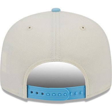 Men's New Era Cream/Light Blue Las Vegas Raiders Two-Tone Color Pack 9FIFTY Snapback Hat