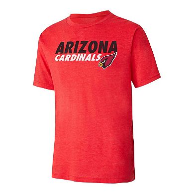 Men's Concepts Sport Black/Cardinal Arizona Cardinals Meter T-Shirt & Shorts Sleep Set