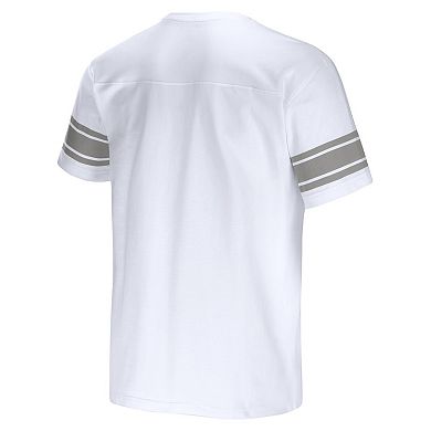 Men's NFL x Darius Rucker Collection by Fanatics White Detroit Lions Domestic Football T-Shirt