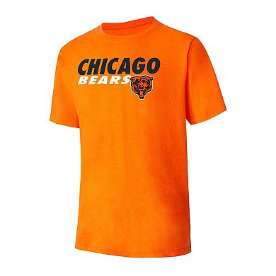 Men's Concepts Sport Navy/Orange Chicago Bears Meter T-Shirt & Shorts Sleep Set