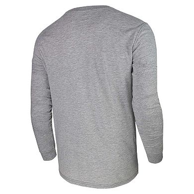 Unisex Heather Gray Milwaukee Bucks Loge Long Sleeve T-Shirt