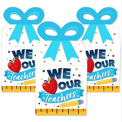 Big Dot Of Happiness Thank You Teachers Favor Gift Teacher Appreciation Bow Boxes 12 Ct