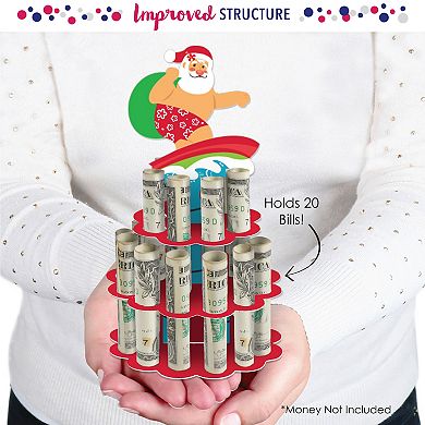 Big Dot Of Happiness Tropical Christmas Diy Beach Santa Holiday Party Money Gift Cash Cake