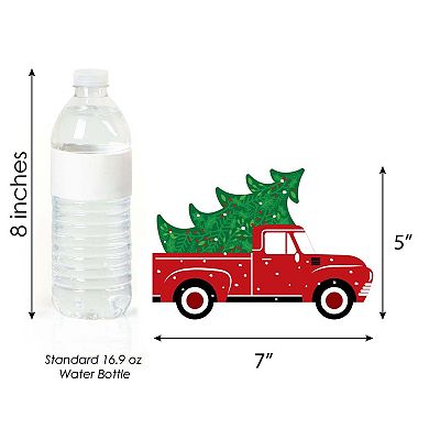 Big Dot Of Happiness Merry Little Christmas Tree - Decor Diy Red Truck Party Essentials 20 Ct