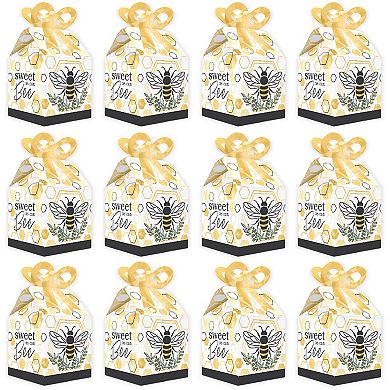 Big Dot Of Happiness Little Bumblebee Favor Gift Baby Shower & Birthday Party Bow Boxes 12 Ct