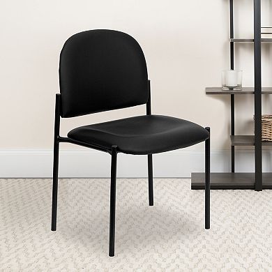 Emma and Oliver Comfort Stackable Steel Side Reception Chair