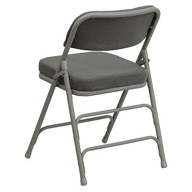 Emma and Oliver 4 Pack Home & Office 18.5"W Party Events Padded Metal Folding Chair