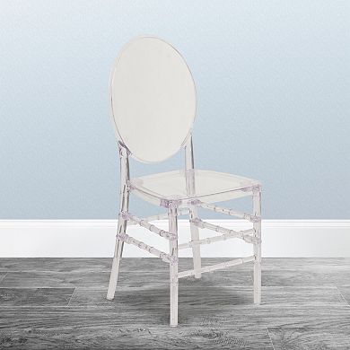 Emma and Oliver Stacking Chair with Elongated Oval Back