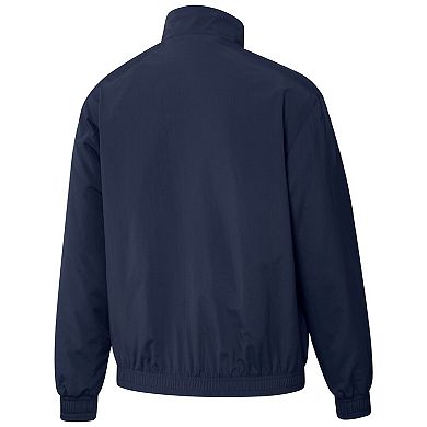 Men's adidas Navy/Red St. Louis City SC 2023 On-Field Anthem Full-Zip Reversible Team Jacket