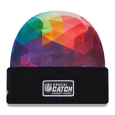 Men's New Era  Black Denver Broncos 2023 NFL Crucial Catch Cuffed Knit Hat