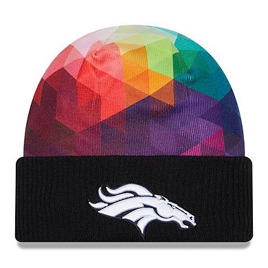 Men's New Era  Black Denver Broncos 2023 NFL Crucial Catch Cuffed Knit Hat